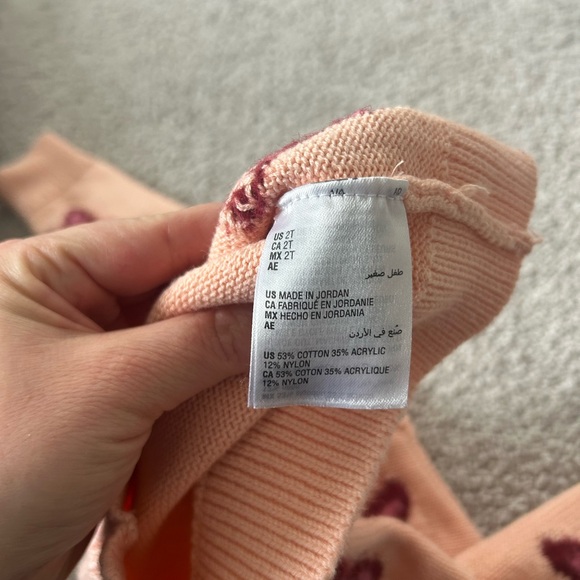 Epic Threads Butterfly Patterned Pink Sweater 2T - Picture 4 of 5